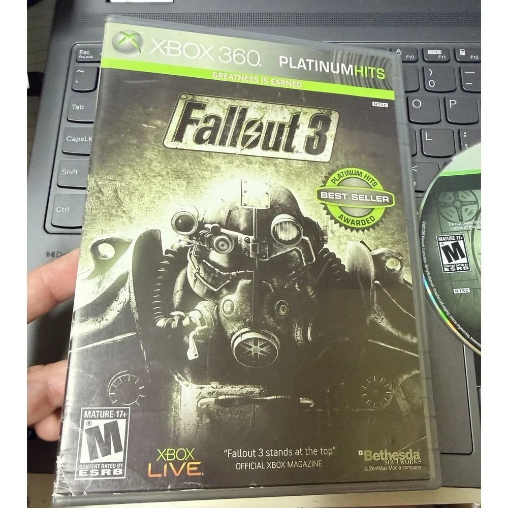 Fallout‎ 3 Microsoft Xbox 360 Platinum Hits Best Seller Bethesda RPG Game